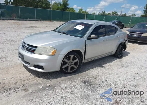 2012 Dodge Avenger Se from USA, damaged, VIN 1C3CDZAB6CN231972